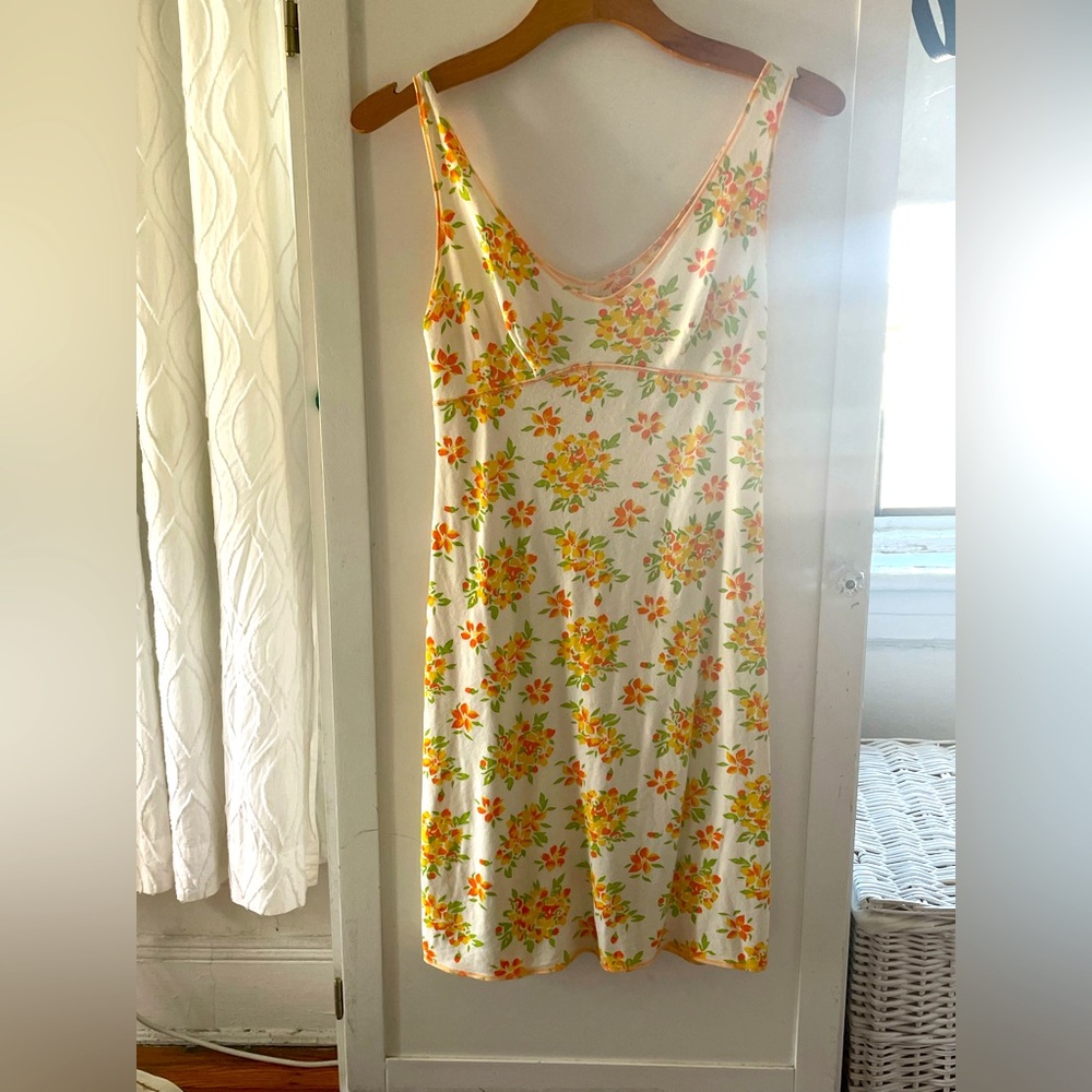 Floral Print Vintage Slip Dress